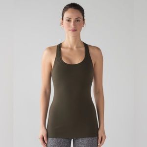 Lululemon Cool Racerback II in olive green